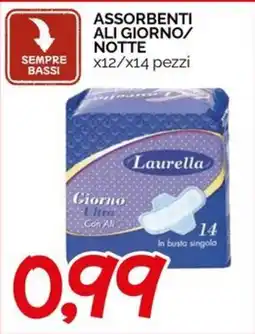 Hardis Assorbenti ali giorno/notte Laurella Giorno Ultra Con Ali offerta
