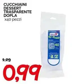 Hardis Cucchiaini dessert trasparente dopla offerta