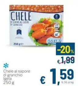 Aldel Discount Chele al sapore di granchio Igela offerta