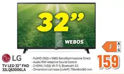 Extracoop LG TV LED 32" FHD offerta