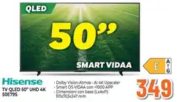 Extracoop Hisense TV QLED 50" UHD 4K offerta