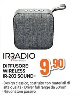 Extracoop Irradio diffusore wireless ir-203 sound+ offerta