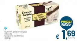 Aldel Discount Dessert gelato vaniglia e cacao Gelateria dei Portici offerta
