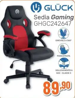 Extracoop Sedia Gaming Gluck offerta