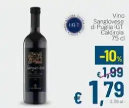 Aldel Discount Sangiovese di Puglia IGT Caldirola offerta