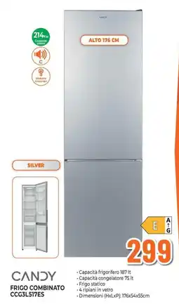 Extracoop Candy frigo combinato CCG3L517ES offerta