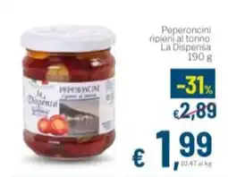 Aldel Discount Peperoncini ripieni al tonno La Dispensa offerta