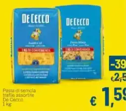 Aldel Discount Pasta di semola trafile assortite De Cecco offerta
