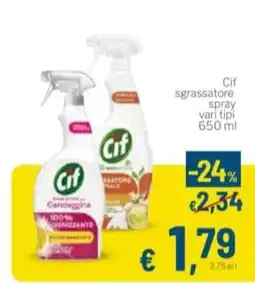 Aldel Discount Cif sgrassatore spray offerta