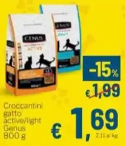 Aldel Discount Crocchettini gatto active/light Genus offerta