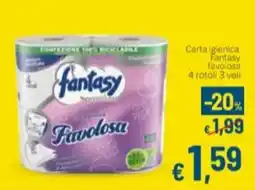 Aldel Discount Carta igienica Fantasy favolosa offerta