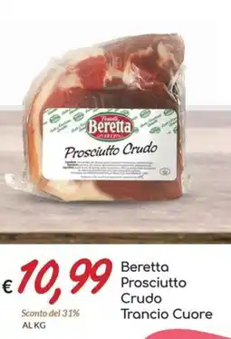 Carni e Affini Supermercati Beretta prosciutto crudo trancio cuore offerta