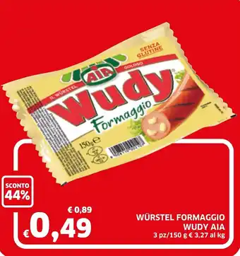 Aia Wudy Würstel Formaggio 3pz/150g