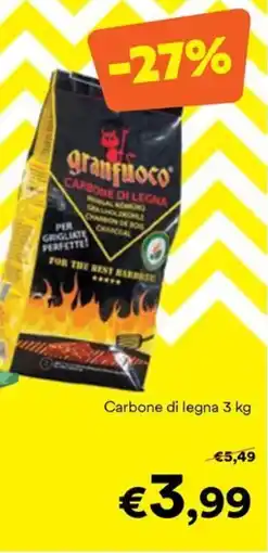 Unes Carbone di legna offerta