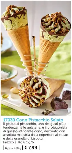 Bofrost Cono Pistacchio Salato offerta