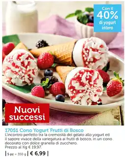 Bofrost Cono Yogurt Frutti di Bosco offerta