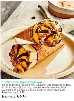 Bofrost Cono Crema Catalana offerta