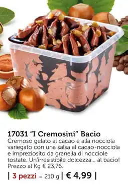 Bofrost I Cremosini Bacio offerta