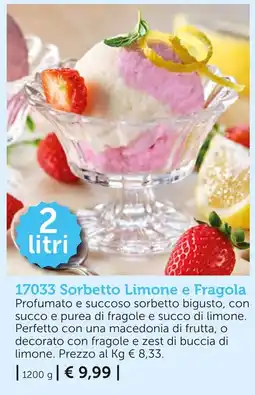 Bofrost Sorbetto Limone e Fragola offerta