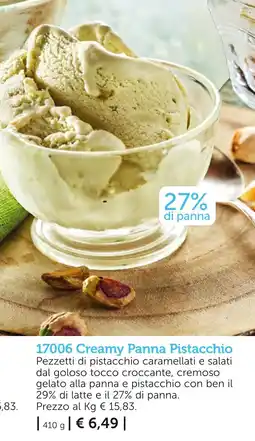 Bofrost Creamy Panna Pistacchio offerta