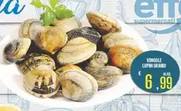 Supermercati EffePiù La pescheria vongole lupini grandi offerta