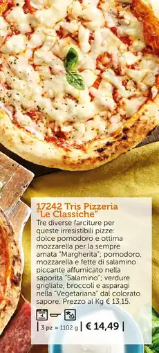 Bofrost Tris Pizzeria Le Classiche offerta