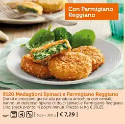 Bofrost Medaglioni Spinaci e Parmigiano Reggiano offerta