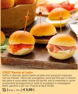 Bofrost Panini al Latte offerta