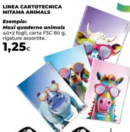 Unicoop Linea cartotecnica mitama animals offerta