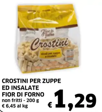 Ecu Discount Fior di Forno Crostini per Zuppe Ed Insalate 200g offerta