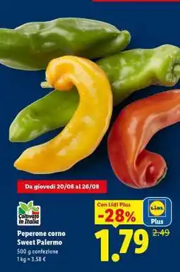 Lidl Peperone Corno Sweet Palermo offerta