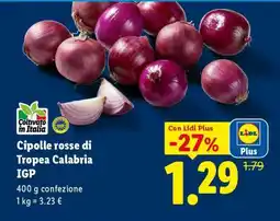 Lidl Cipolle Rosse di Tropea Calabria IGP offerta