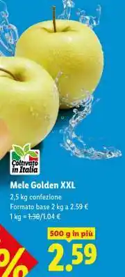 Lidl Mele Golden XXL offerta