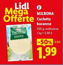 Lidl Milbona Caciotta bavarese offerta