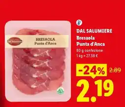 Lidl Dal Salumiere Bresaola Punta d'Anca offerta