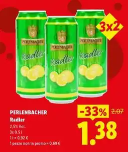 Lidl Perlenbacher Radler offerta