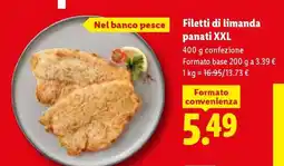 Lidl Filetti di Limanda panati XXL offerta