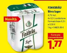 Lidl Finkbräu Birra lager offerta