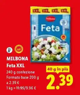 Lidl Milbona Feta XXL offerta