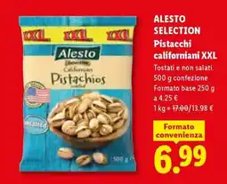 Lidl ALESTO SELECTION Pistacchi californiani XXL offerta