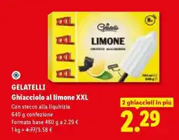Lidl GELATELLI Ghiacciolo al limone XXL offerta
