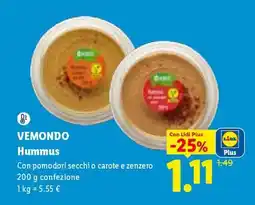 Lidl Vemondo Hummus offerta