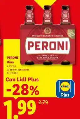 Lidl Peroni Birra offerta