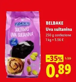Lidl Belbake Uva sultanina offerta