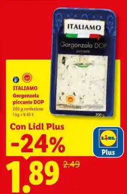 Lidl ITALIAMO Gorgonzola piccante DOP offerta