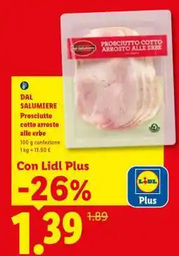 Lidl Dal Salumiere Prosciutto cotto arrosto alle erbe offerta