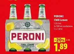 Lidl Peroni Chill Lemon offerta