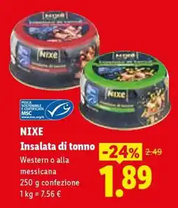 Lidl Nixe Insalata di tonno offerta