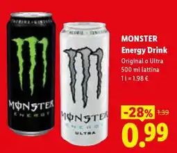 Lidl MONSTER Energy Drink offerta