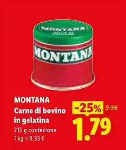Lidl MONTANA Carne di bovino in gelatina offerta